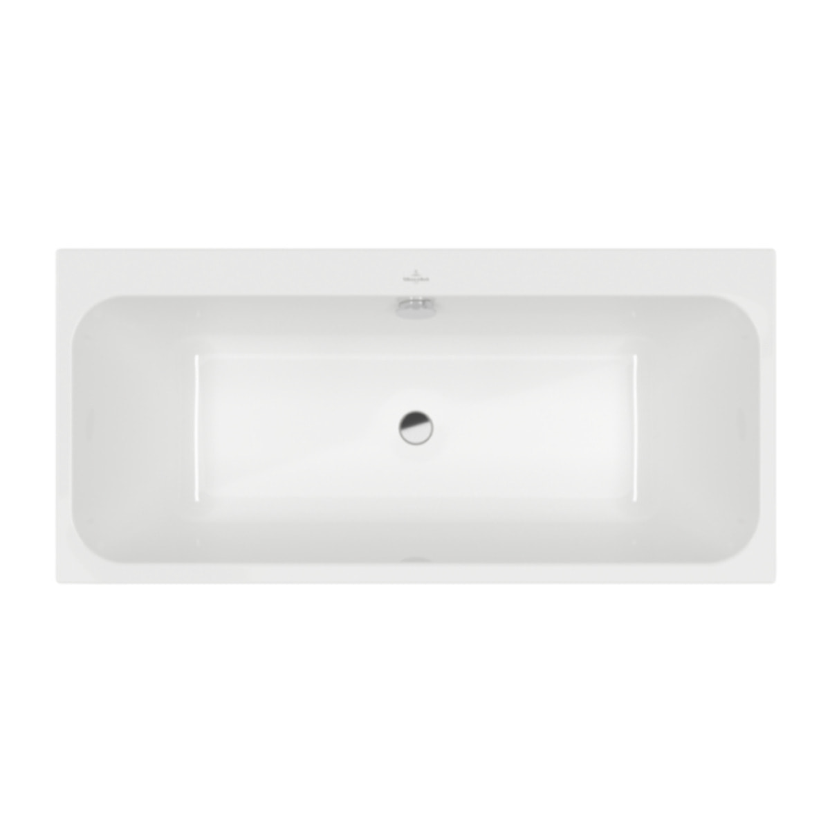 Baignoire droite 150 x 70 VILLEROY & BOCH Architectura + Vidage de baignoire WIRQUIN chromé