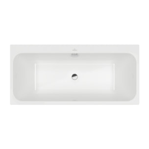 Baignoire droite 150 x 70 VILLEROY & BOCH Architectura + Vidage de baignoire WIRQUIN chromé