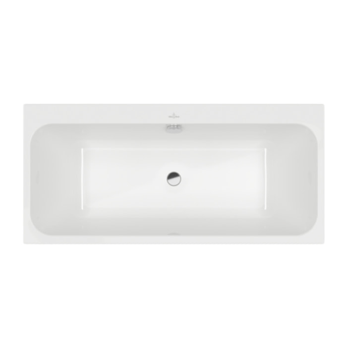 Baignoire droite 150 x 70 VILLEROY & BOCH Architectura + Vidage de baignoire WIRQUIN chromé