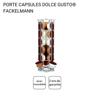 Ensemble à café avec porte capsules Dolce Gusto® et mousseur à lait Fackelmann