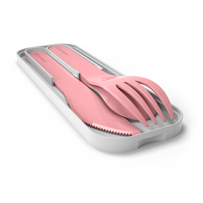 Set de 3 couverts Pocket Color Rose Blush