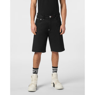 PHILIPP PLEIN Pantalones cortos vaqueros SKULL