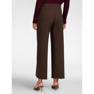 Elena Mirò - Pantaloni in jersey misto viscosa - Marrone