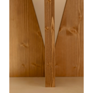Table de chevet en bois massif en ton chêne moyen de 40x40cm Hauteur: 40 Longueur: 40 Largeur: 40
