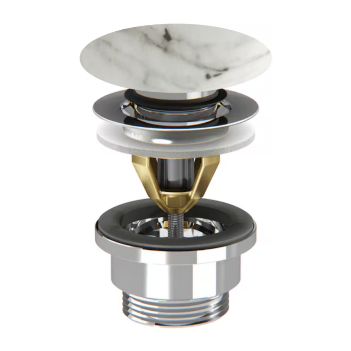 Bonde de vidage click marbre envoûtant