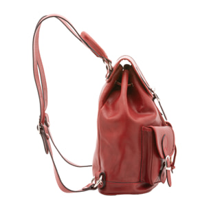 Zaino  unisex In Vera pelle Made in Italy 31x35x13 cm
