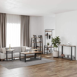 Tavolino da salotto mobile LNT50X in stile industriale
