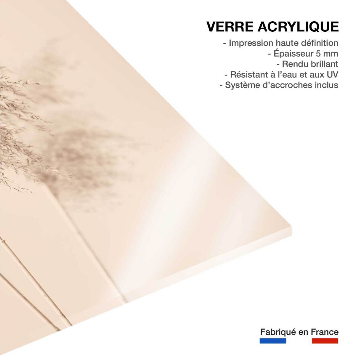 Tableau des champs sauvages Tableau plexiglas