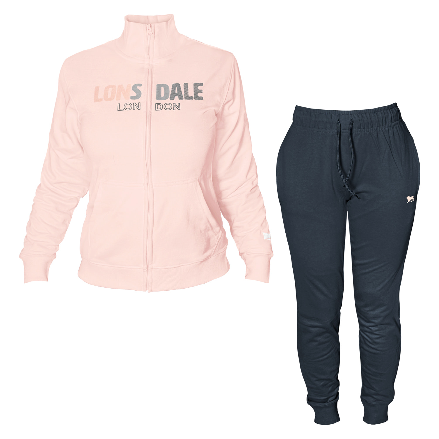 Tuta Donna LONSDALE Cotone Primavera Leggero Full Zip