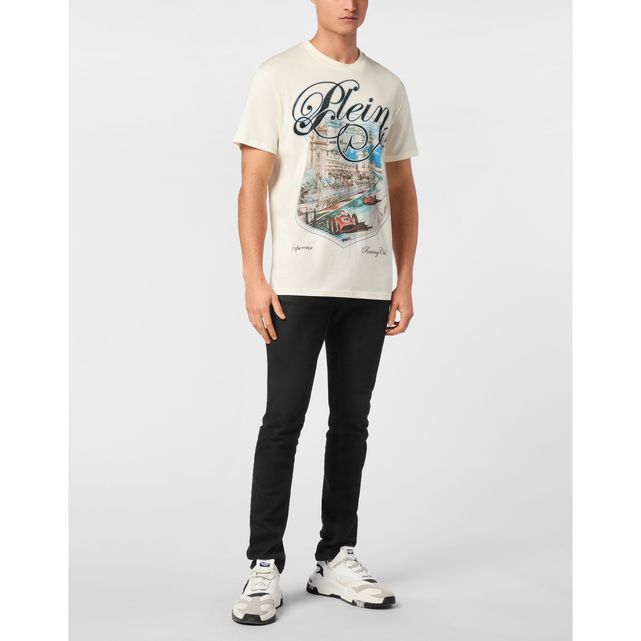 PHILIPP PLEIN Maglietta a girocollo RACING