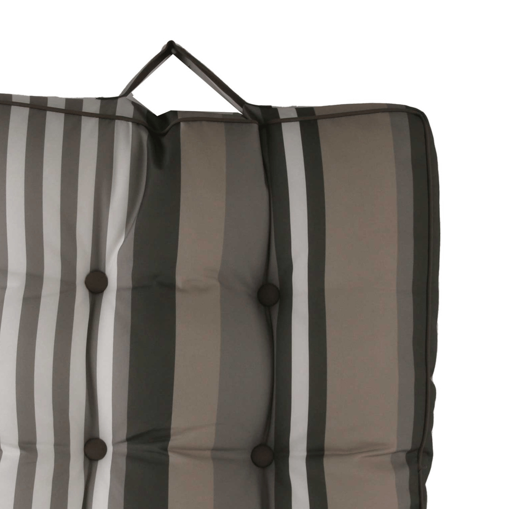 Matelas extérieur à rayures - Naturel
