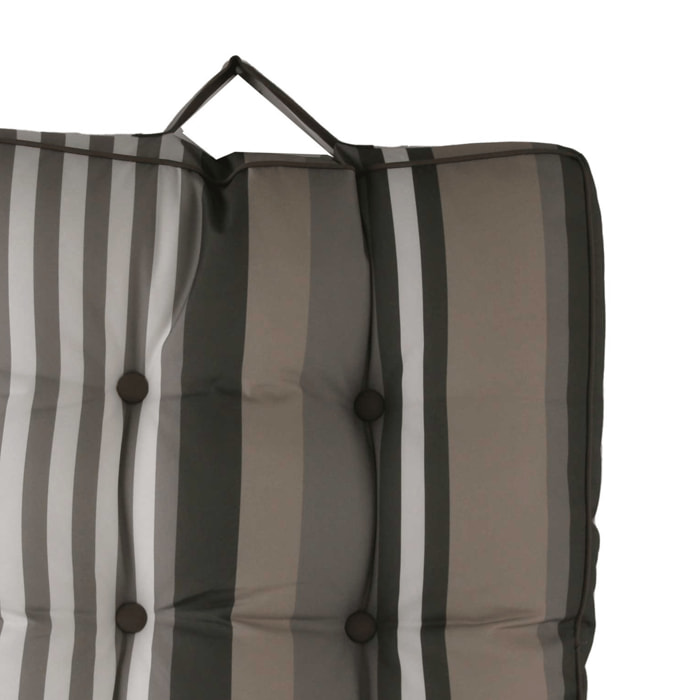 Matelas extérieur à rayures - Naturel