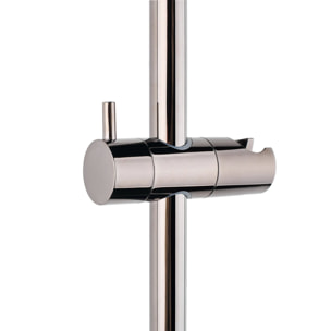 Colonne de douche,  douchette stick Mitigeur thermostatique Barre réglable en hauteur, Gun métal SATDASSTK