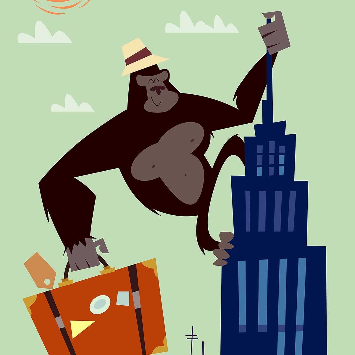 Affiche King- Kong Affiche sous cadre noir