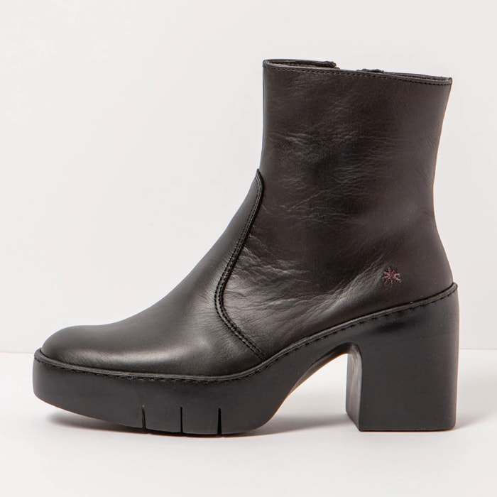 Botines con tacón 1656 NAPPA BLACK/SOFIA color Black