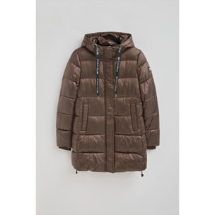 Giaccone Silvon Coat marrone con logo Polo Club