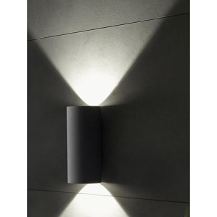 Sirio - Applique Da Parete Tubolare A Led 6W+6W A Doppia Luce Fredda Colore Bianco