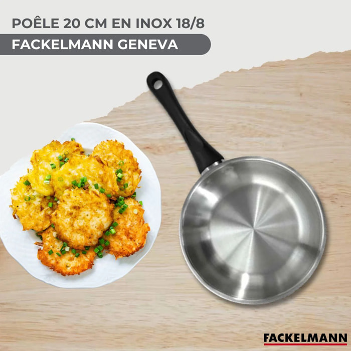Poêle en inox 20 cm Fackelmann Geneva