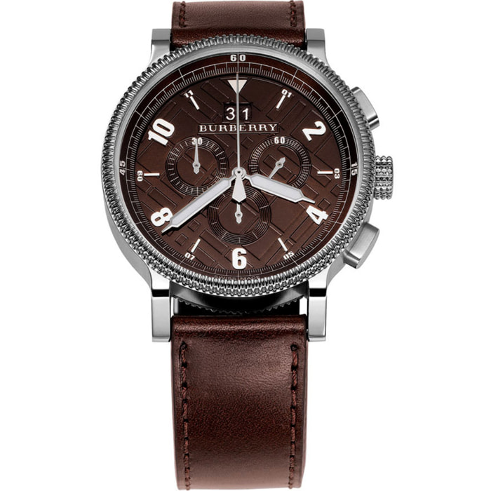 Reloj Burberry BU7684 Hombre Analogico Cuarzo con Correa de Cuero