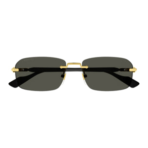 Gafas de Sol Gucci GG1221S-001 de Metal Hombre 56 mm
