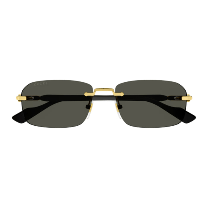 Gafas de Sol Gucci GG1221S-001 de Metal Hombre 56 mm