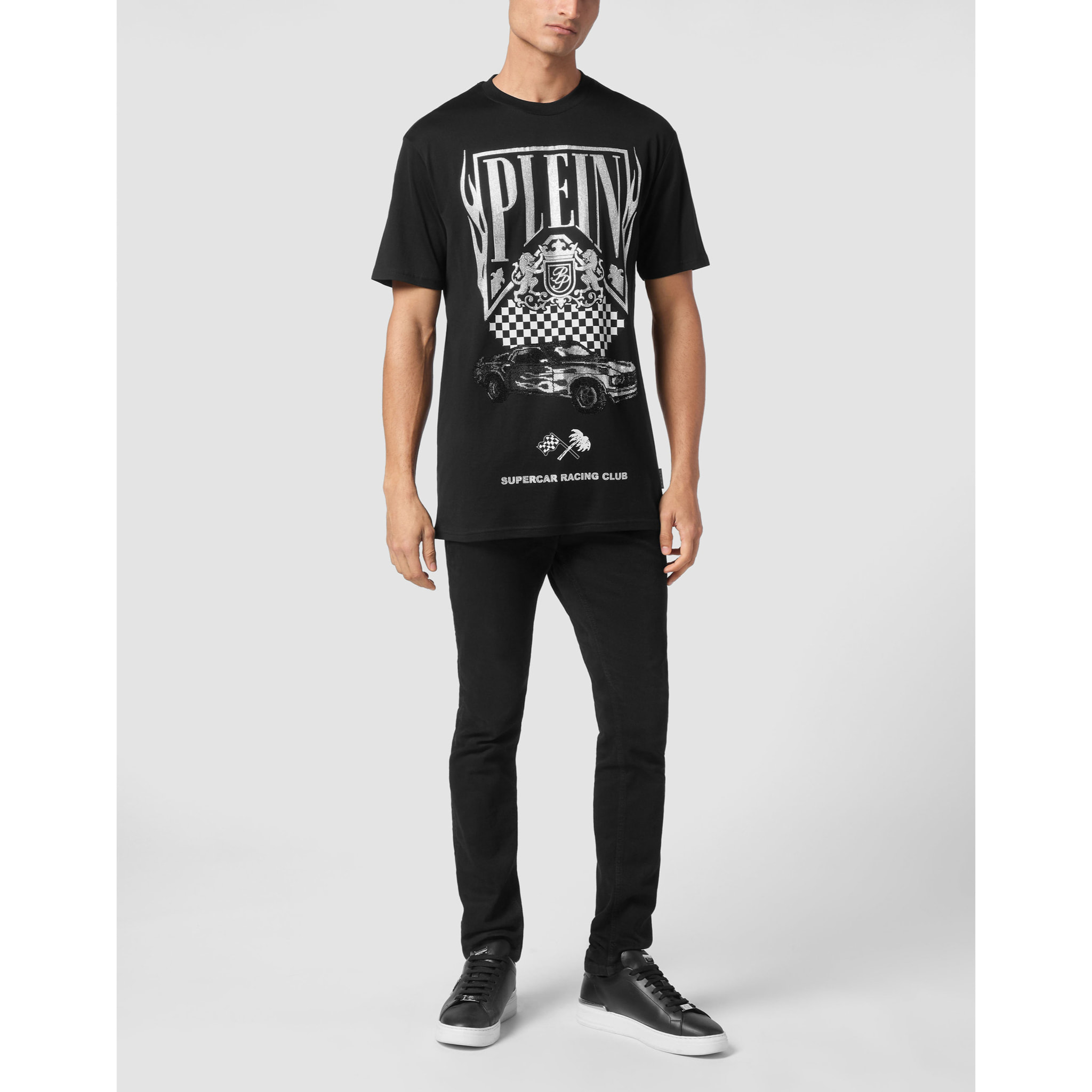PHILIPP PLEIN T-Shirt Round Neck RACING