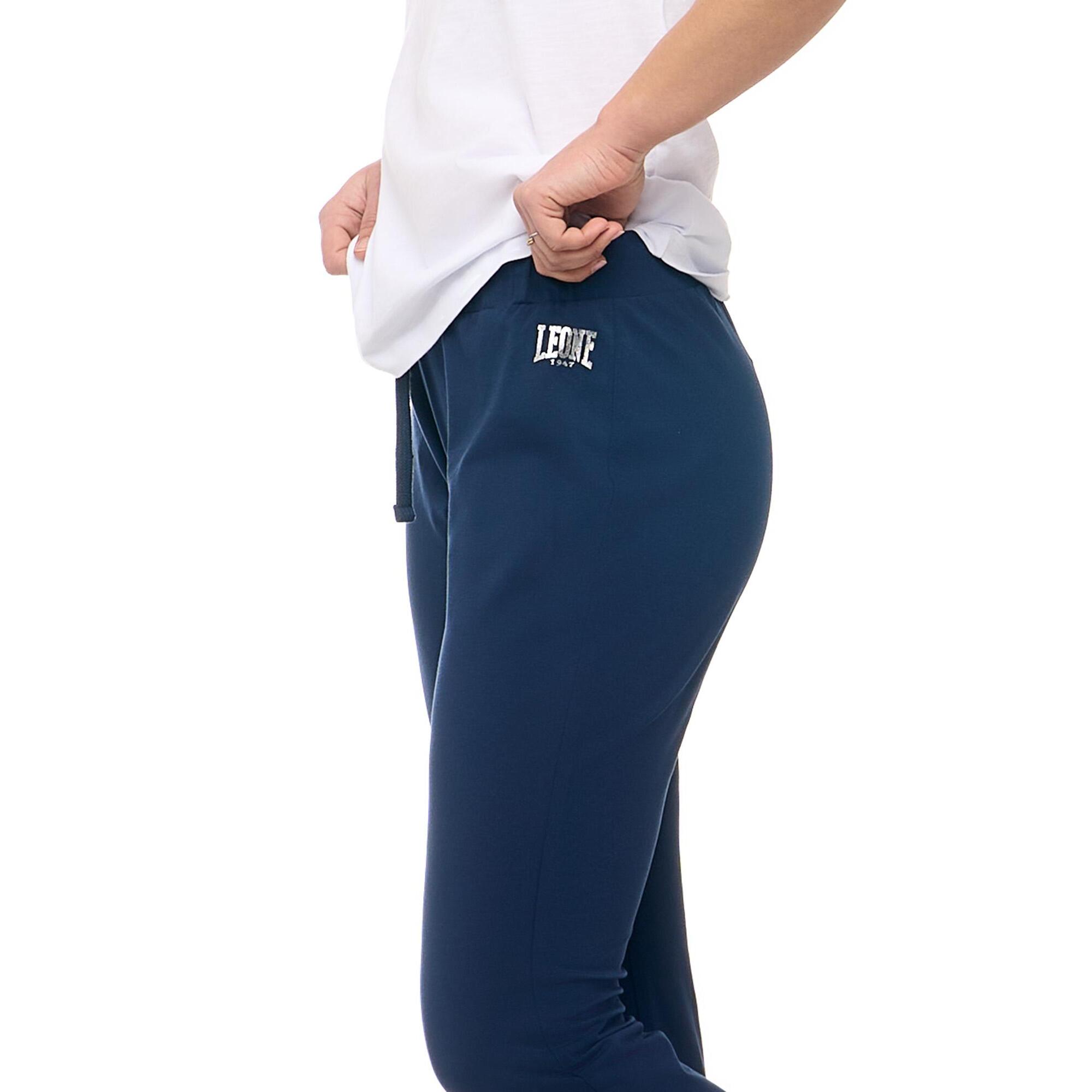 Leone Pantalón deportivo básico con puños