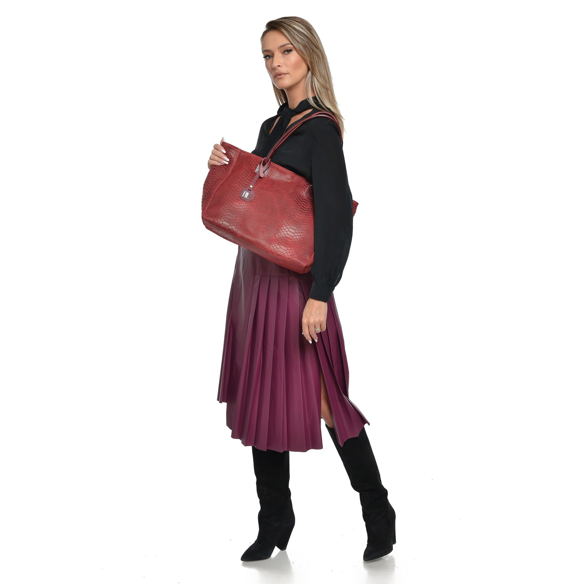 Borsa a mano Anna Luchini Bordeaux