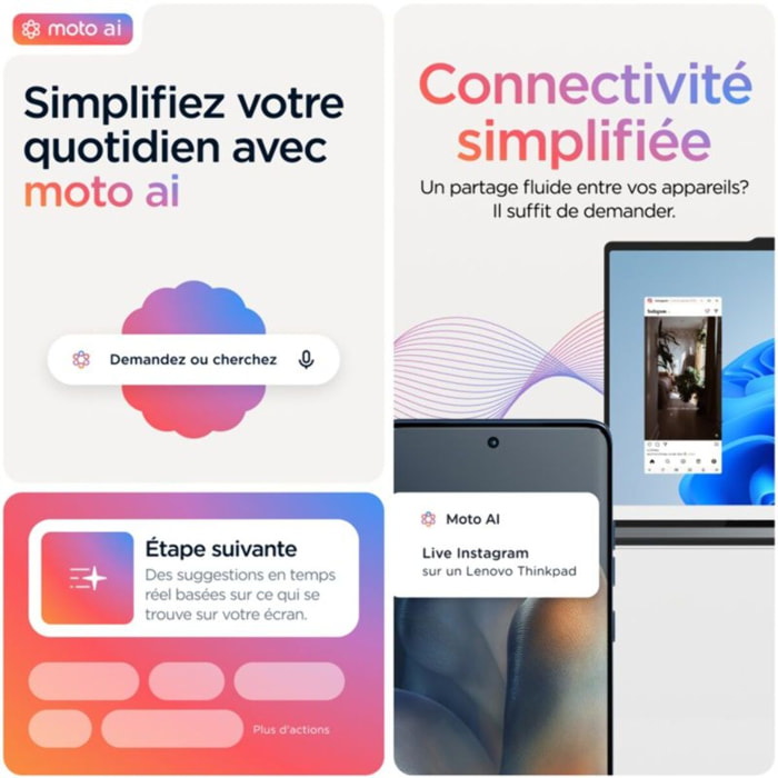 Smartphone MOTOROLA Edge 60 Bleu Marine 256Go