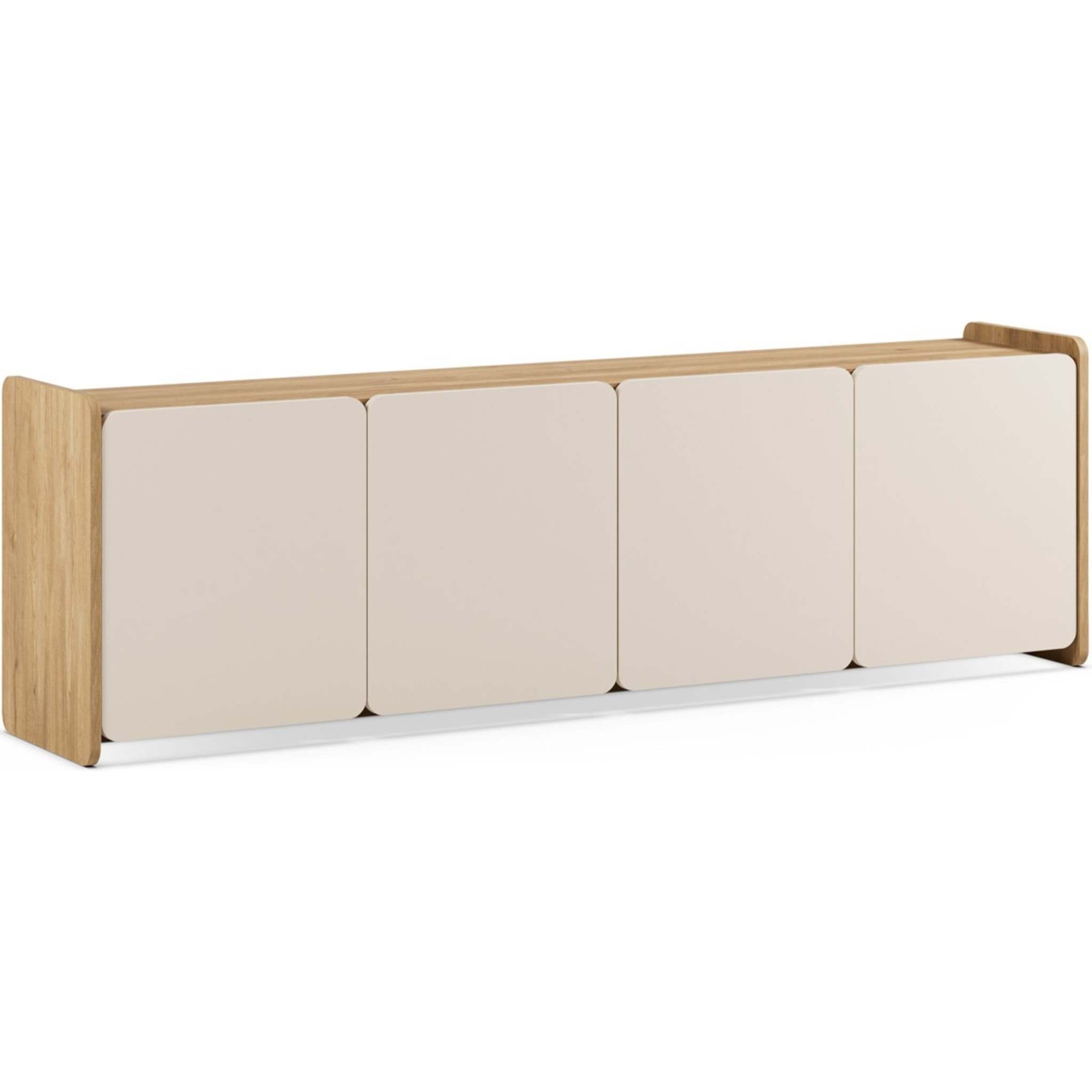 Meuble TV 4 portes bicolore - SAMI