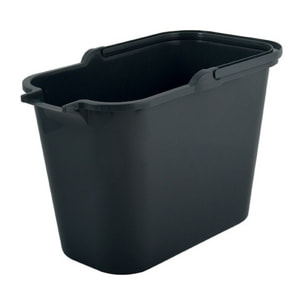 Seau rectangulaire 12L PP Gris MSV