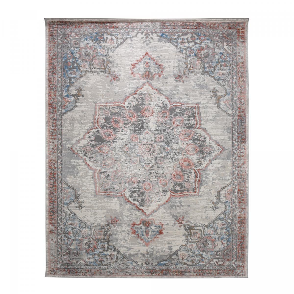 Tapis Kege aux motifs traditionnels orientaux à médaillon