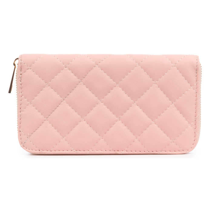 Andali portafoglio donna. Pelle autentica finitura Dollaro.