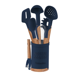 Set ustensiles de cuisine bleu