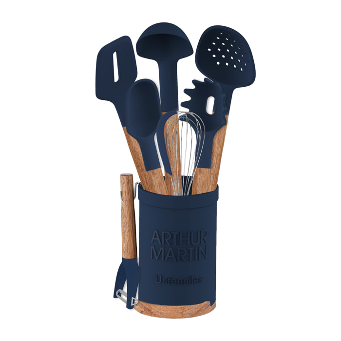 Set ustensiles de cuisine bleu