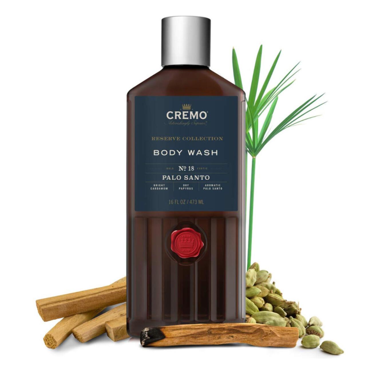 Pack de 3 - CREMO - Réserve Collection Gel Douche Palo Santo Parfum Subtil & Luxueux 473ml
