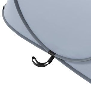 Tienda de Campaña Pop-Up para 2-3 Personas Tienda de Camping Plegable Portátil Impermeable con Ventana Puerta y Bolsa de Transporte para Pescar Senderismo 245x148x105 cm Gris