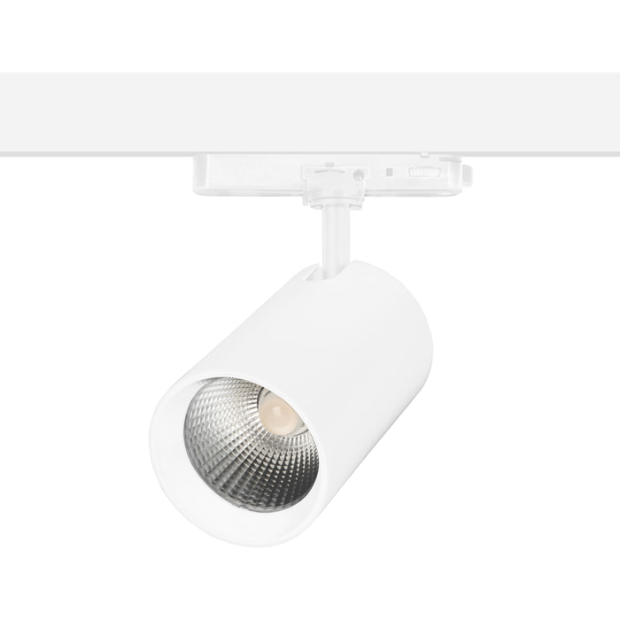 Forlight Tent - Proyector de Carril LED 24.6W Diámetro 9cm. Blanco Cálido 3000K y 1984lm. Sistema de Carril Compatible con Carr
