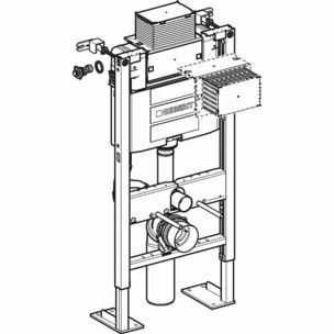 Filtre à charbon bati-support Duofresh absorption d'odeur GEBERIT - 242.555.00.1