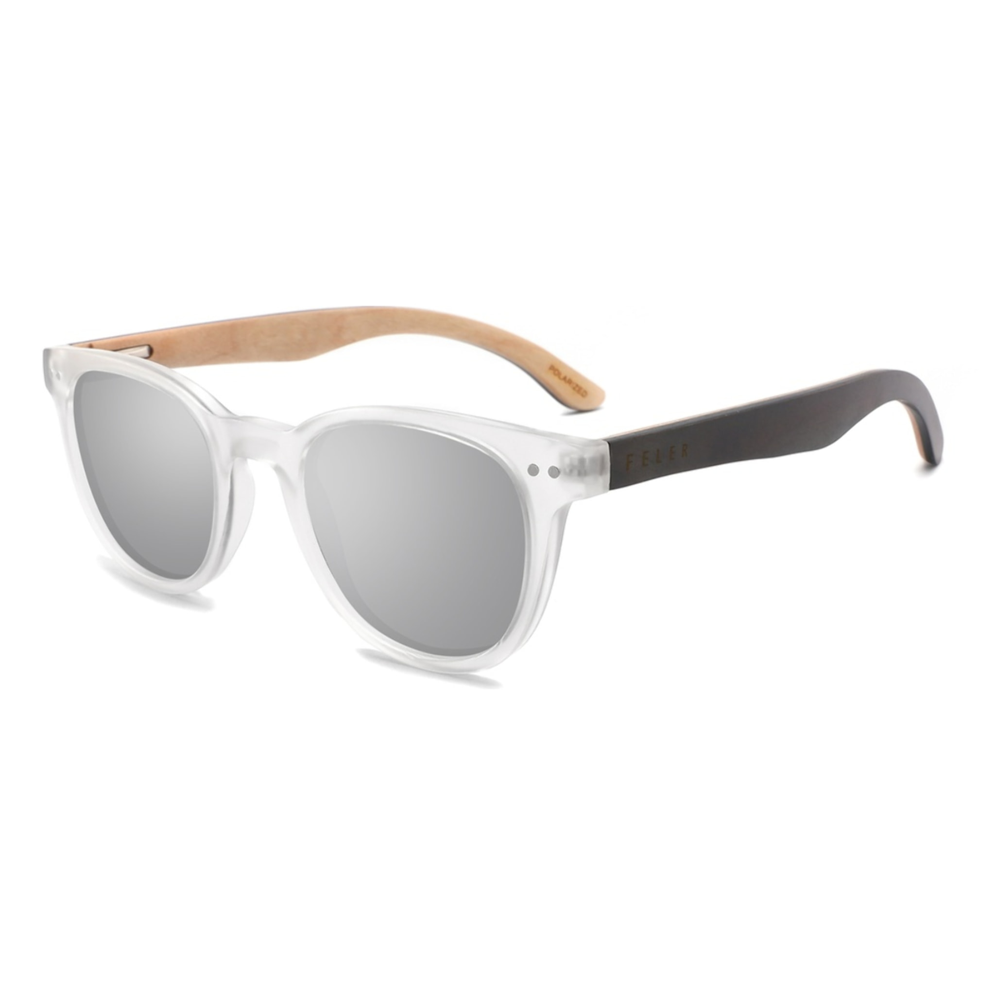 Gafas de Sol Feler 1556M-2 Polarizadas de Madera Unisex 48 mm