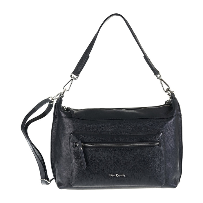 Borsa a spalla da donna Made in Italy - Modello Seraphina - 100% pelle - 35.0 x 23.0 x 20.0 cm