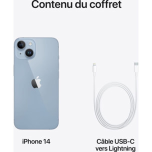 Smartphone APPLE iPhone 14 Bleu 256Go 5G