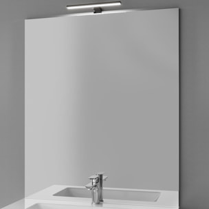 Meuble salle de bain vasque intégrée 2 portes + miroir - CHELSEA