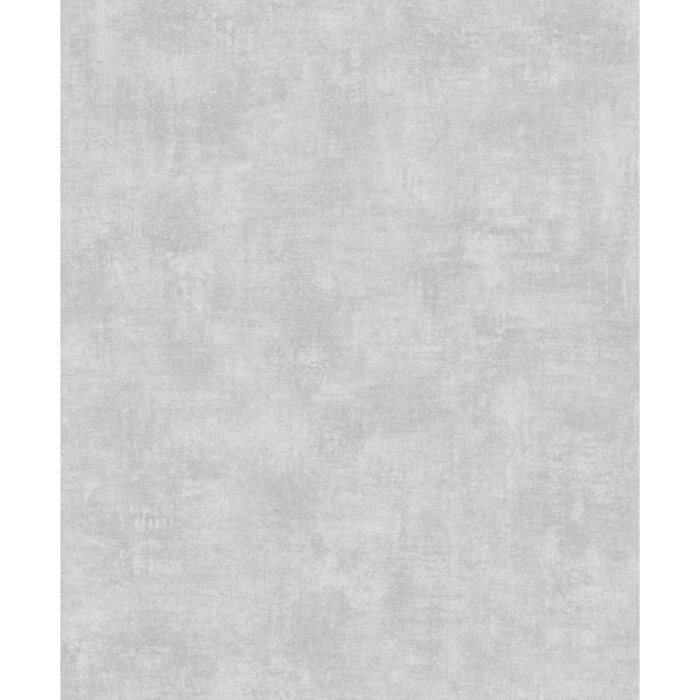 Papier peint uni effet toile lin gris clair