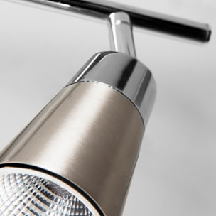 Forlight Proyector Ip20 Vitro Triplex Led 15W 3000K Cromo 1346Lm