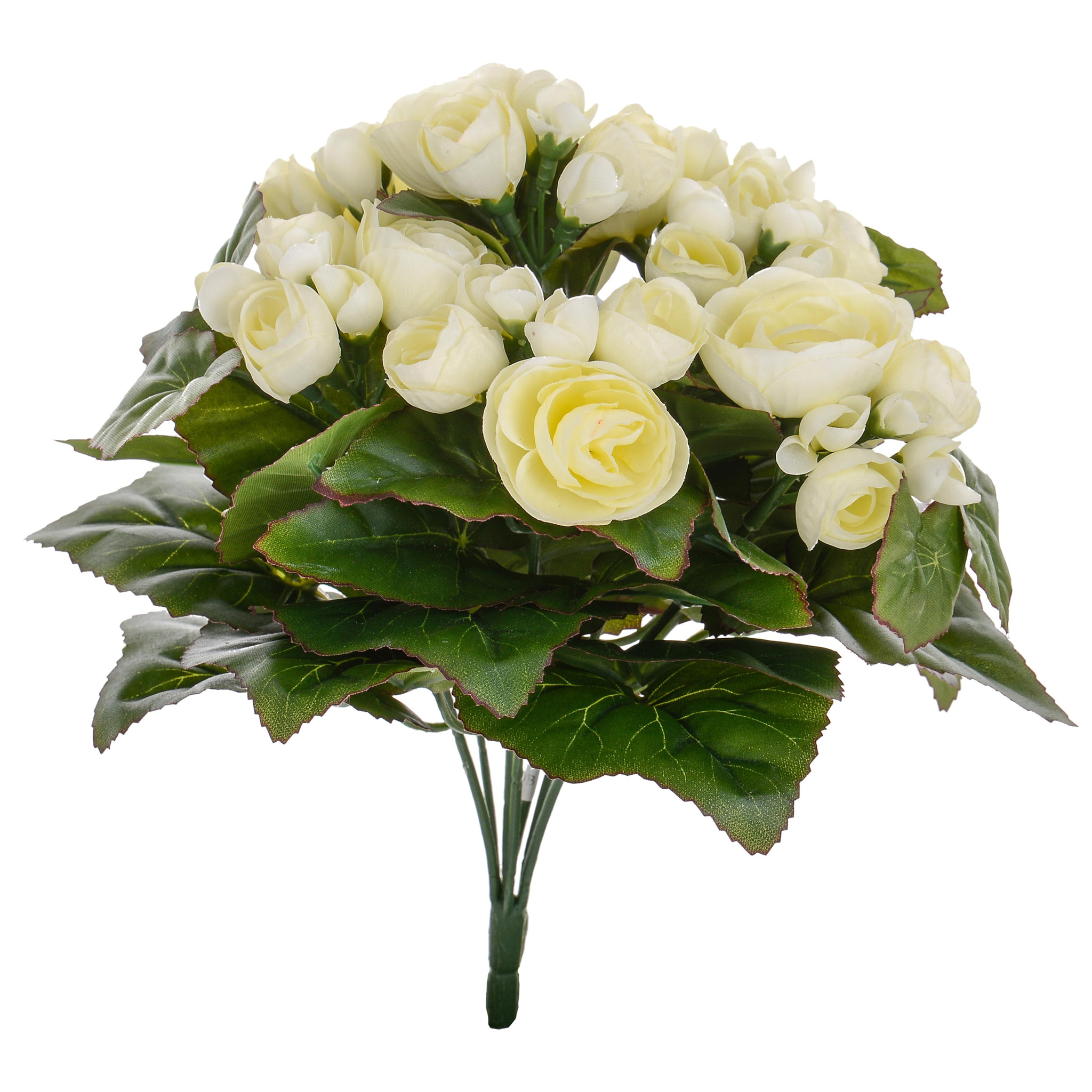 Bouquet Di Begonia. Altezza 28 Cm - Pezzi 4 - 22X28X21cm - Colore: Altro - Bianchi Dino - Fiori Artificiali