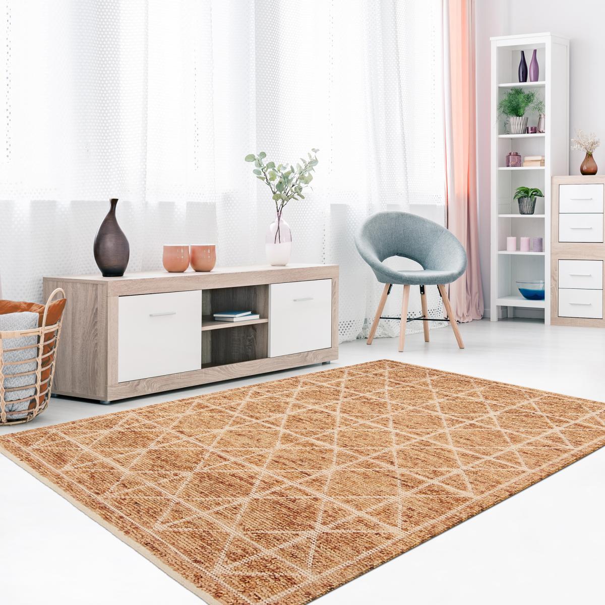 Tapis kilim fait main motif géométrique POPE