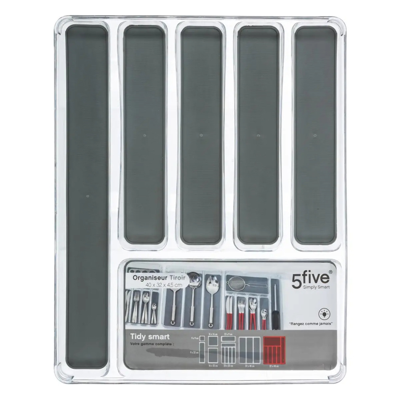 Range-couverts 6 compartiments "Tidy Smart"