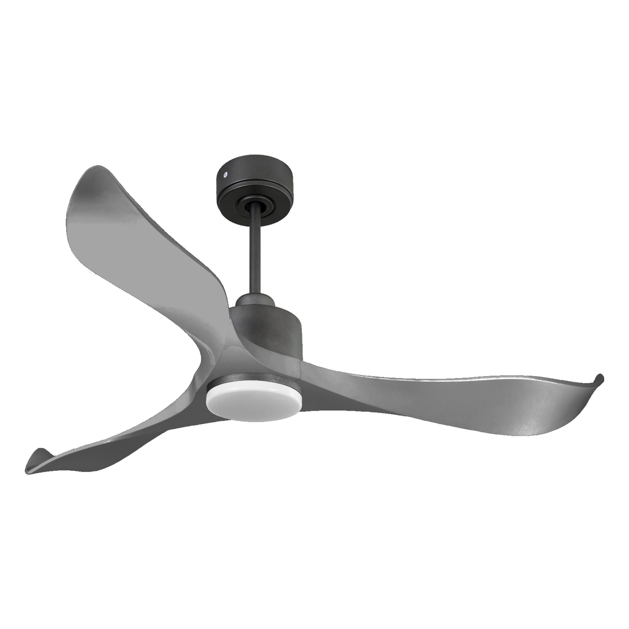 Ventilador de techo Reversible Termostato Dimable Wifi Motor DC Techos Inclinados Mando a Distancia Luz tres tonos Memoria TrawanganD132C03LED65250 PURLINE