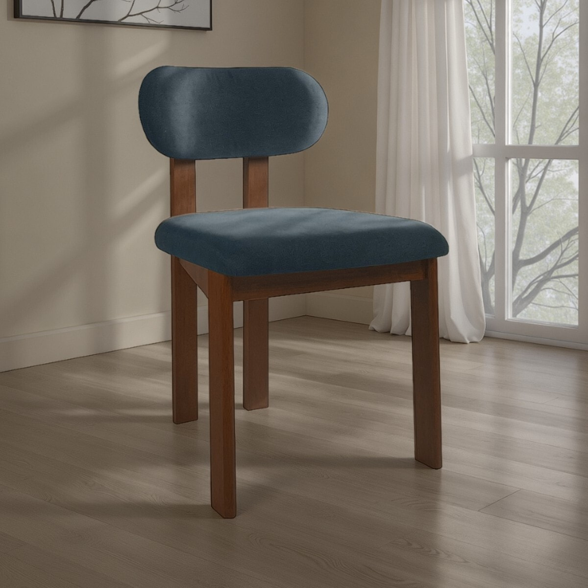 Tomasucci Ensemble de 2 chaises DARA en bois foncé